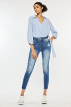 Load image into Gallery viewer, Kancan Distressed Raw Hem High Waist Jeans