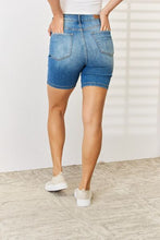 Load image into Gallery viewer, Judy Blue Tummy Control Double Button Bermuda Denim Shorts