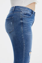 Load image into Gallery viewer, BAYEAS Full Size High Waist Distressed Cat&#39;s Whiskers Straight Jeans