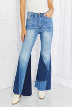 Load image into Gallery viewer, Vibrant Sienna Color Block Flare Jeans