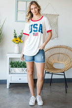 Load image into Gallery viewer, Heimish USA Contrast Trim Short Sleeve T-Shirt