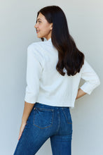 Load image into Gallery viewer, Doublju My Favorite 3/4 Sleeve Cropped Cardigan in Ivory