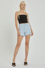 Load image into Gallery viewer, RISEN High Rise Distressed Detail Denim Shorts