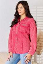Load image into Gallery viewer, Rousseau Oversized Button Down Washed Corduroy Shacket
