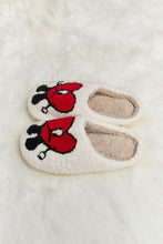 Load image into Gallery viewer, Melody Love Heart Print Plush Slippers