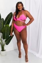 Load image into Gallery viewer, Marina West Swim Summer Splash Halter Bikini Set in Pink