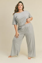 Load image into Gallery viewer, Kimberly C Short Sleeve Cropped Top and Wide Leg Pants Set