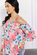 Load image into Gallery viewer, Sew In Love Fresh Take  Floral Cold-Shoulder Top