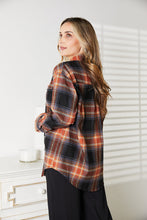 Load image into Gallery viewer, Double Take Plaid Dropped Shoulder Shirt