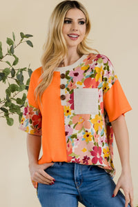 Celeste Floral Short Sleeve T-Shirt