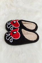 Load image into Gallery viewer, Melody Love Heart Print Plush Slippers