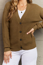 Load image into Gallery viewer, Zenana Kiss Me Tonight Button Down Cardigan in Olive