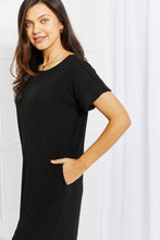 Load image into Gallery viewer, Zenana Chic in the City Rolled Short Sleeve Dress