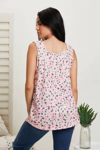 Heimish Surprise Party Printed Sleeveless Top