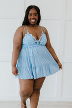 Load image into Gallery viewer, Zenana Cross My Heart Lace Cami in Spring Blue