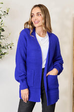 Load image into Gallery viewer, Zenana Waffle-Knit Open Front Cardigan