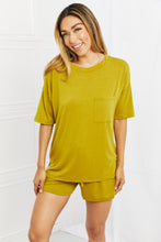 Load image into Gallery viewer, Zenana In The Moment Lounge Set in Olive Mustard