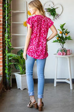 Load image into Gallery viewer, Heimish Printed Ruffle Cap Sleeve Top