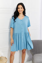 Load image into Gallery viewer, Yelete Oh Sweet Spring Button Up Flare Dress