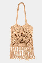 Load image into Gallery viewer, Fame Woven Handbag with Tassel