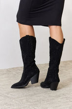 Load image into Gallery viewer, Forever Link Rhinestone Knee High Cowboy Boots