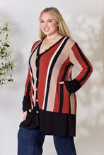 Load image into Gallery viewer, Celeste Striped Button Up Long Sleeve Cardigan