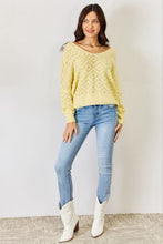 Load image into Gallery viewer, HYFVE V-Neck Patterned Long Sleeve Sweater