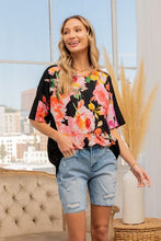 Load image into Gallery viewer, Sew In Love Floral Round Neck Short Sleeve T-Shirt