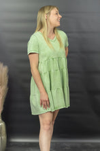 Load image into Gallery viewer, Sew In Love Breathtaking Views Tiered Mini Dress in Mint