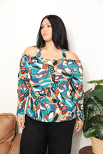 Load image into Gallery viewer, Sew In Love High Neck Off Shoulder Criss Cross Top