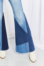 Load image into Gallery viewer, Vibrant Sienna Color Block Flare Jeans