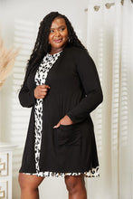 Load image into Gallery viewer, Celeste Open Front Longline Cardigan with Pockets