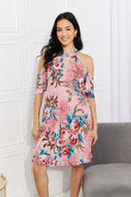 Load image into Gallery viewer, Sew In Love Fresh-Cut Flowers Cold-Shoulder Dress