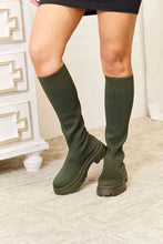 Load image into Gallery viewer, WILD DIVA Footwear Knee High Platform Sock Boots