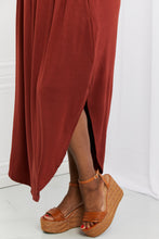 Load image into Gallery viewer, Zenana It&#39;s My Time Side Scoop Scrunch Skirt in Dark Rust