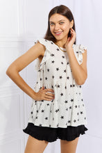 Load image into Gallery viewer, Heimish Shine Bright Butterfly Sleeve Star Print Top