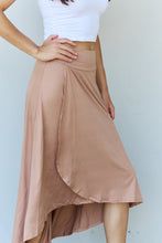 Load image into Gallery viewer, Ninexis First Choice High Waisted Flare Maxi Skirt in Camel