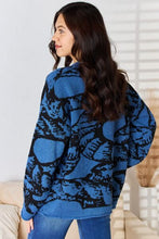Load image into Gallery viewer, Rousseau Contrast Button Down Long Sleeve Sweater Cardigan