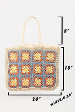 Load image into Gallery viewer, Fame Flower Braided Tote Bag