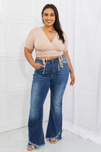 Load image into Gallery viewer, Capella Back To Simple Ribbed Front Scrunched Top in Blush