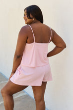 Load image into Gallery viewer, Culture Code Let It Happen Double Flare Striped Romper in Pink