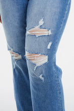 Load image into Gallery viewer, BAYEAS Full Size Mid Waist Distressed Ripped Straight Jeans