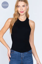 Load image into Gallery viewer, ACTIVE BASIC Ribbed Round Neck Racerback Seamless Tank