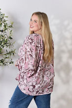 Load image into Gallery viewer, Heimish Floral V-Neck Balloon Sleeve Blouse