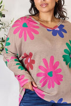 Load image into Gallery viewer, Hopely Floral V-Neck Long Sleeve Top