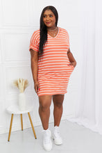 Load image into Gallery viewer, Zenana Striped V-Neck Pocket Dress
