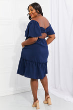 Load image into Gallery viewer, Davi &amp; Dani Let&#39;s Laugh Smocked Bow-Look Back Dress