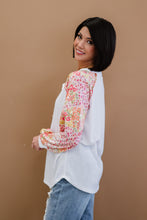Load image into Gallery viewer, BiBi Blossom Babe Floral Waffle Knit Baseball Henley