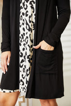 Load image into Gallery viewer, Celeste Open Front Longline Cardigan with Pockets