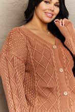 Load image into Gallery viewer, HEYSON Soft Focus Wash Cable Knit Cardigan